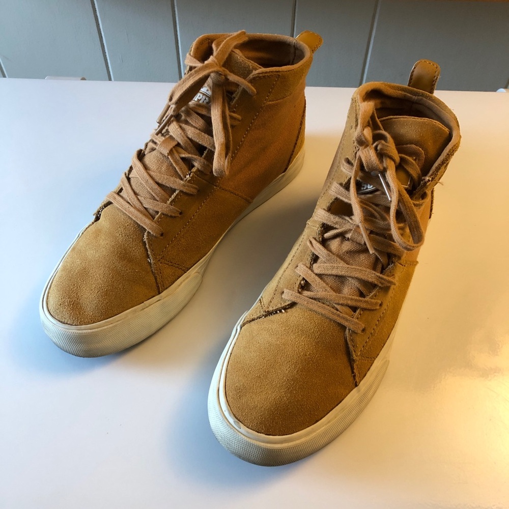 *SUPERGA Mustard Yellow Unisex Laced Casual Men’s size 8.5 Sneakers